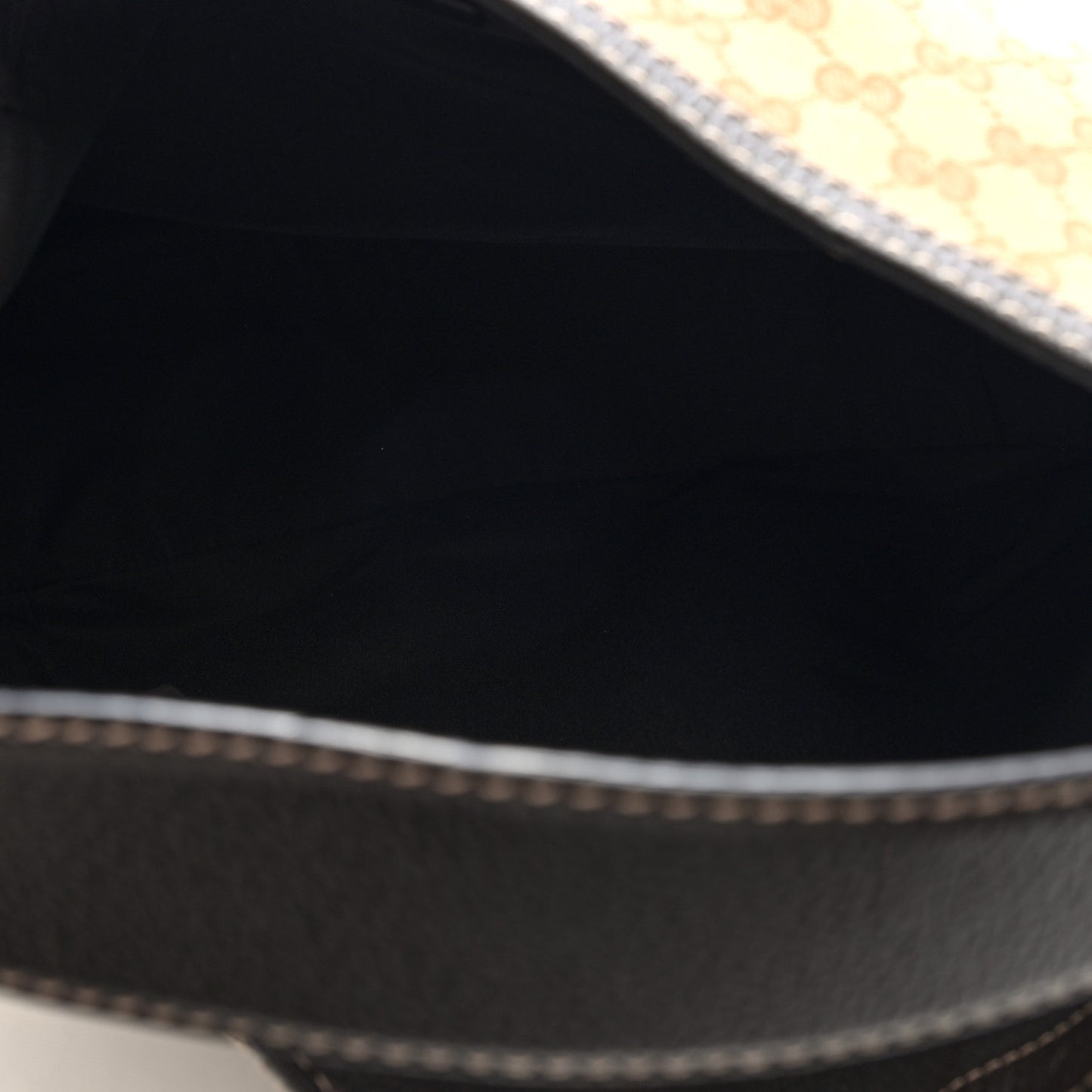 Monogram Large New Ladies Web Hobo Dark Brown