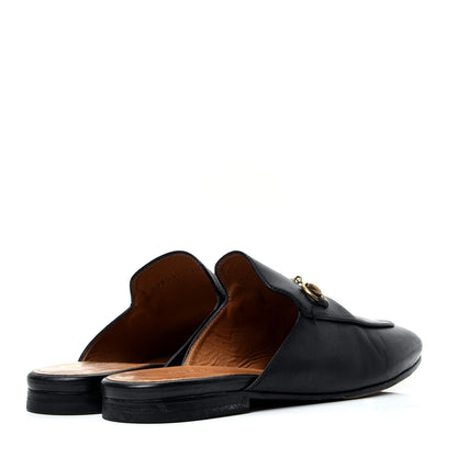 Gucci Calfskin Womens Princetown Slippers 37.5 Black 3 of 11