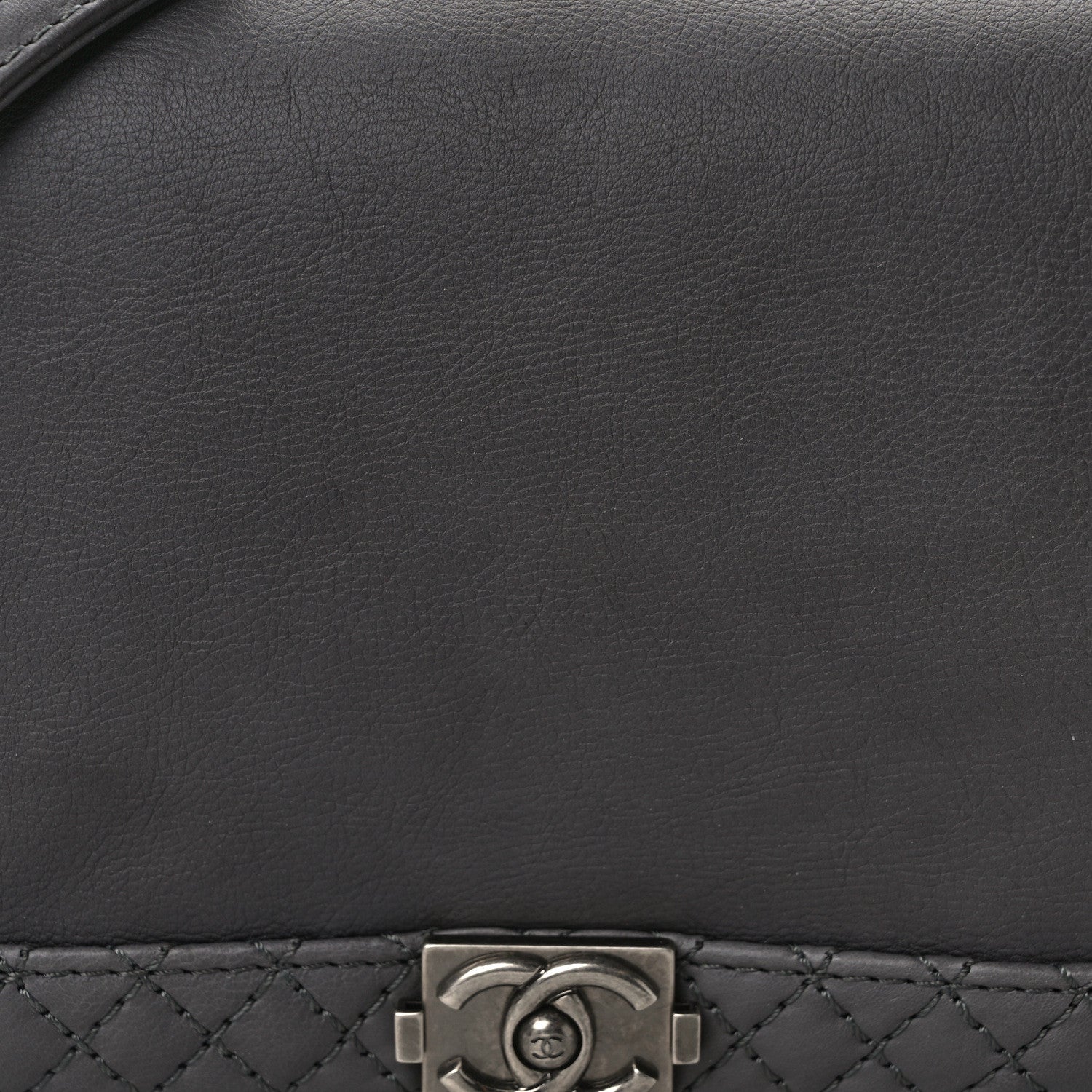 Chanel Calfskin Small Boy Reverso Flap Dark Grey 7 of 11