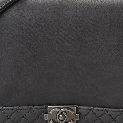 Chanel Calfskin Small Boy Reverso Flap Dark Grey 7 of 11