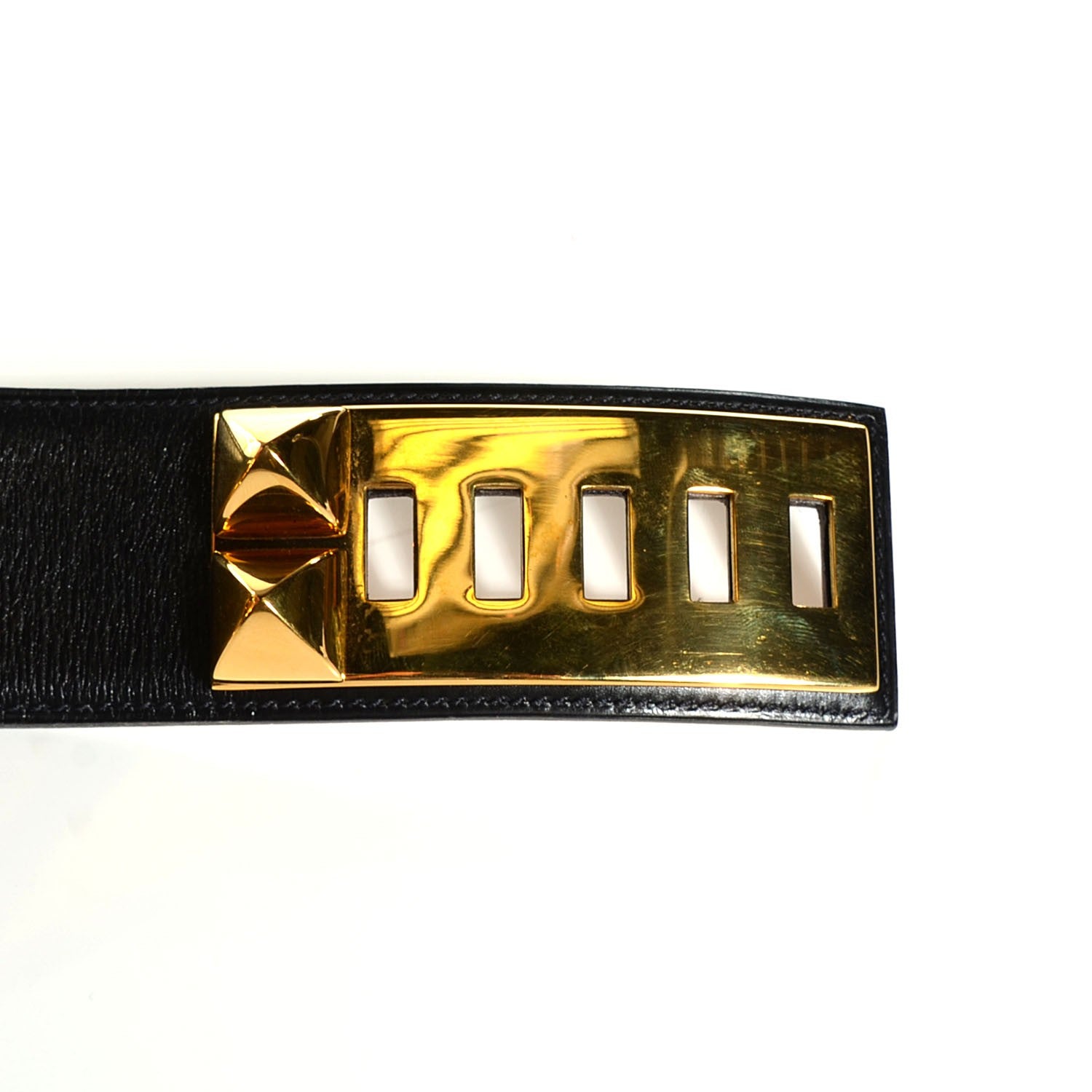 Hermes Box Collier De Chien CDC Belt 75 Black 6 of 8
