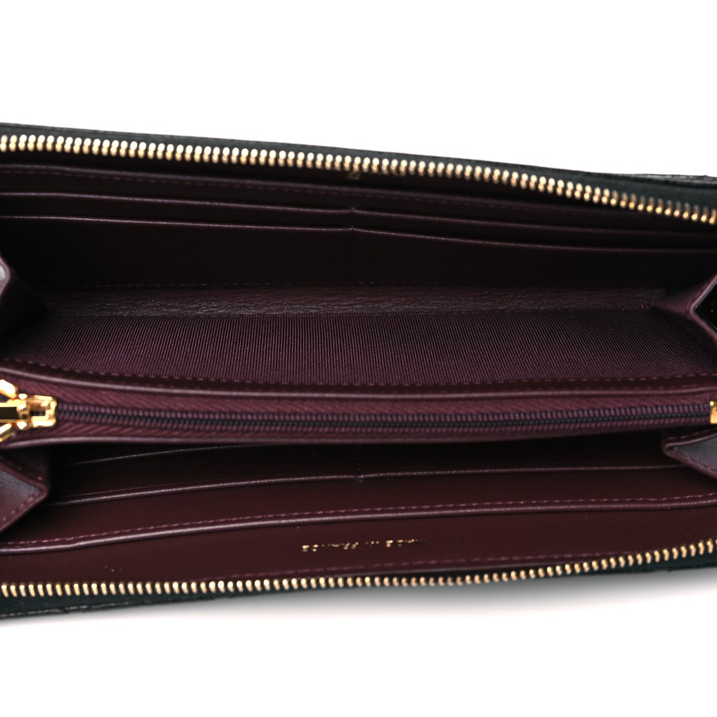 Caviar Quilted Large Gusset Zip Around Wallet Black