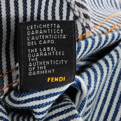 Fendi Denim Striped Spy Blue 8 of 9