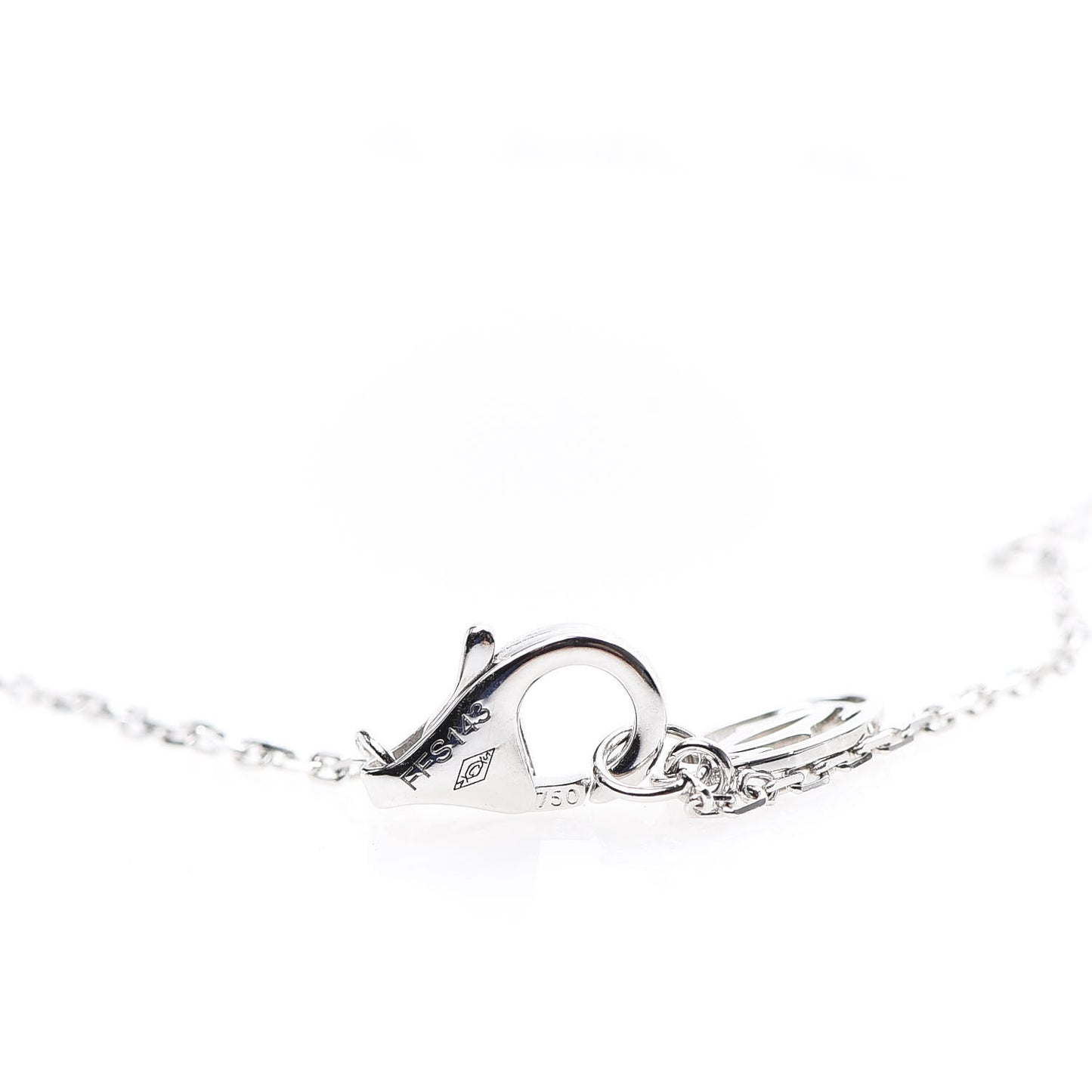 18K White Gold Diamond XS D'Amour Pendant Necklace