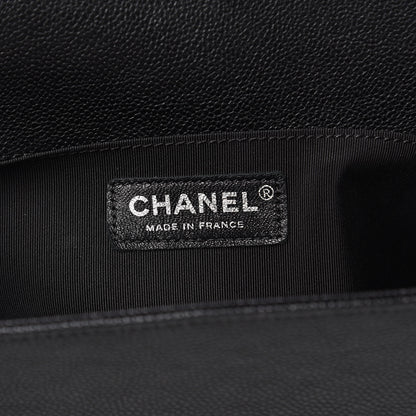 Chanel Caviar Quilted Medium Boy Flap Black 6 of 12