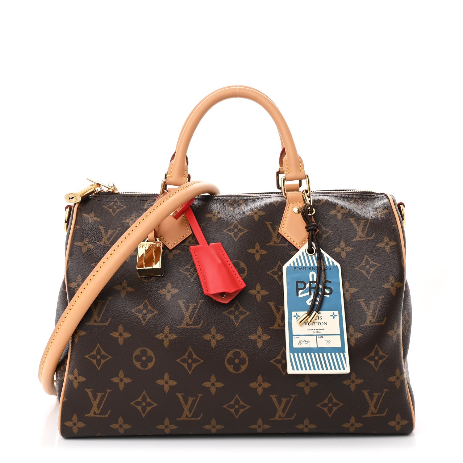 Louis Vuitton Monogram Speedy Soft 30 Crafty Red 1 of 9