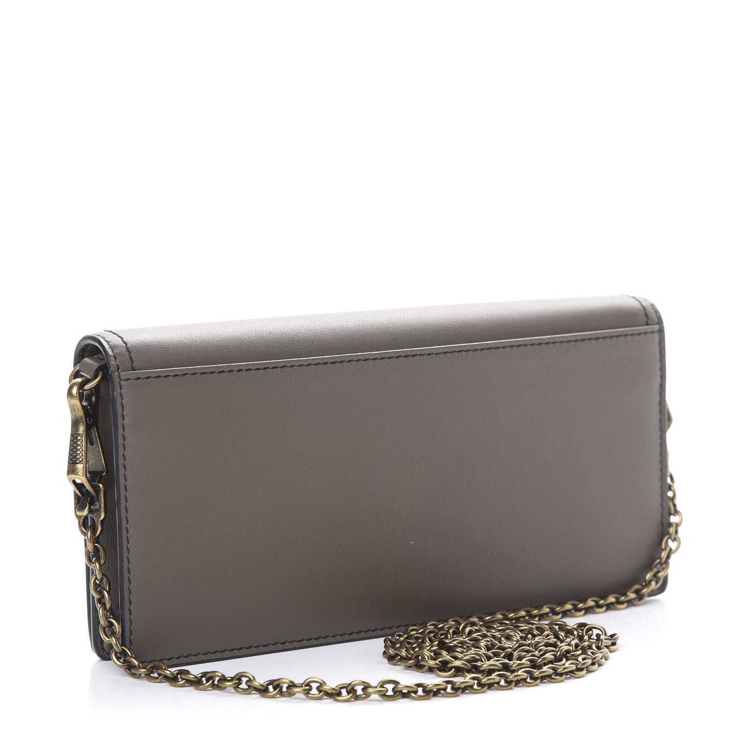 Nappa Intrecciato Ellittica Chain Wallet New Steel