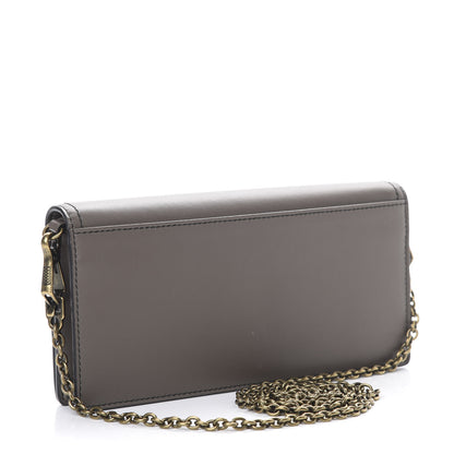 Bottega Veneta Nappa Intrecciato Ellittica Chain Wallet New Steel 2 of 10