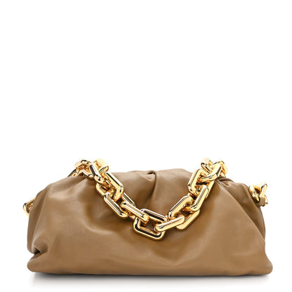 Bottega Veneta Calfskin The Pouch Chain Cammello 1 of 10