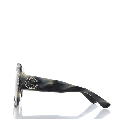 Gucci Crystal Square Frame Sunglasses GG0048S Grey 3 of 8