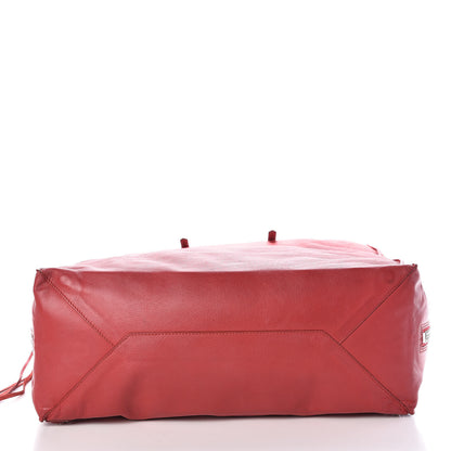 Balenciaga Veau Souple Papier A4 Zip Around Tote Rouge 13 of 19