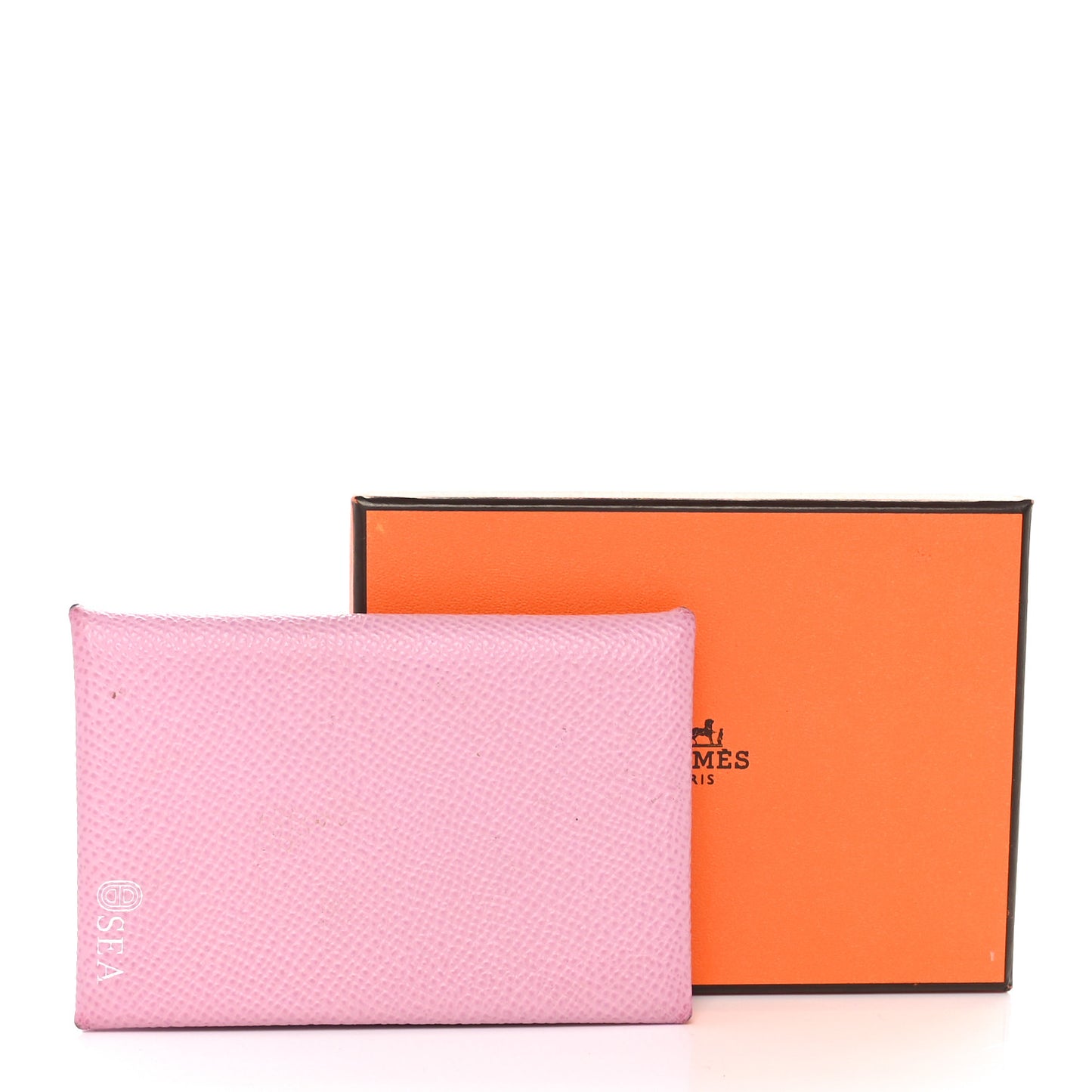 Epsom Horseshoe Calvi Card Case Mauve Sylvestre Craie