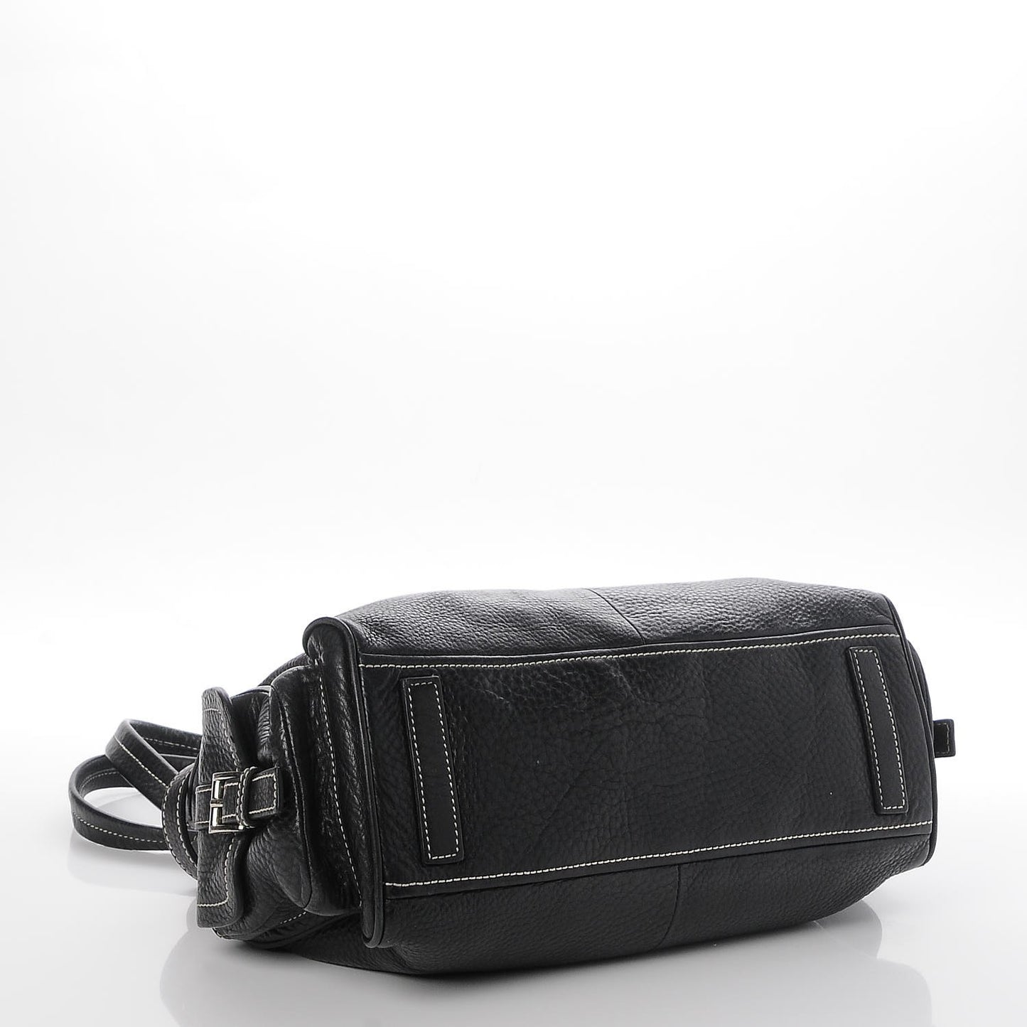 Vitello Daino Side Pocket Tote Black