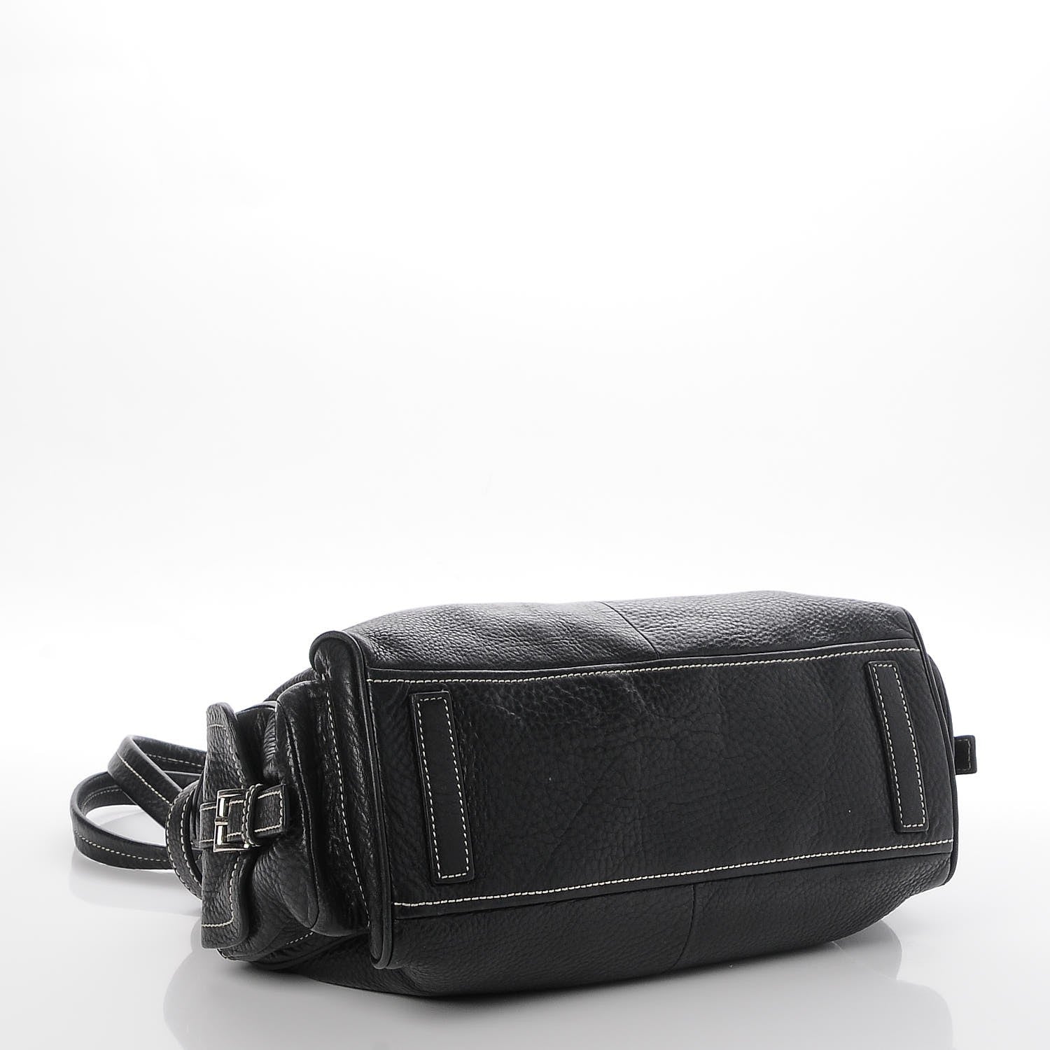 Prada Vitello Daino Side Pocket Tote Black 5 of 20