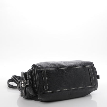 Prada Vitello Daino Side Pocket Tote Black 5 of 20
