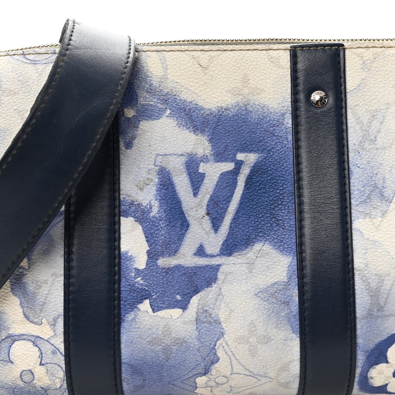 Louis Vuitton Monogram Watercolor Keepall XS Blue 8 of 12