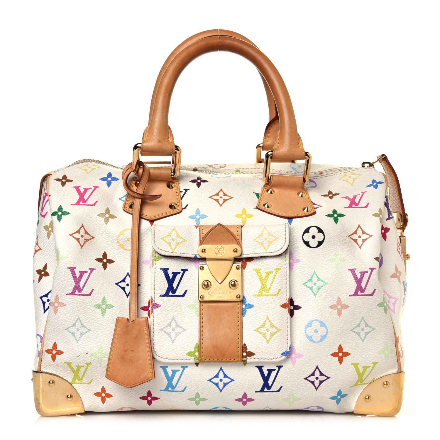 Louis Vuitton Monogram Multicolor Speedy 30 White 1 of 12