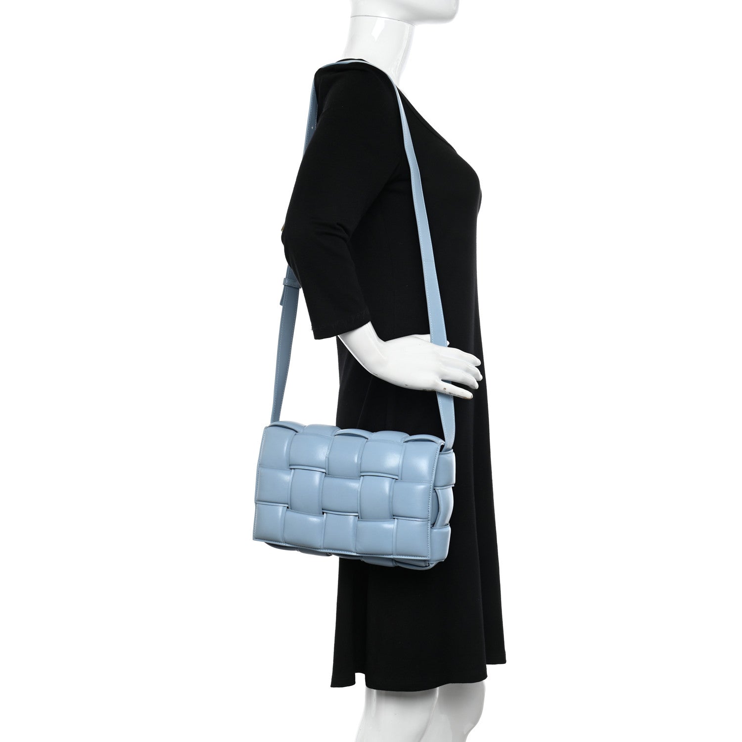 Bottega Veneta Nappa Maxi Intreccio Padded Cassette Crossbody Bag Ice 2 of 10