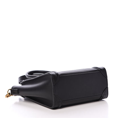 Celine Smooth Calfskin Nano Luggage Black 3 of 13