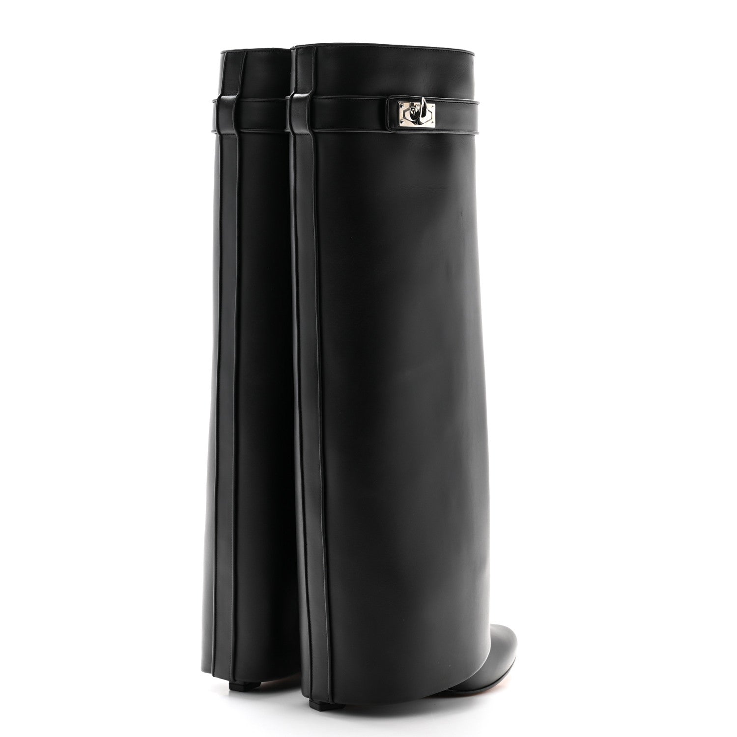 Givenchy Calfskin Shark Lock Pant Boots 38.5 Black 4 of 10