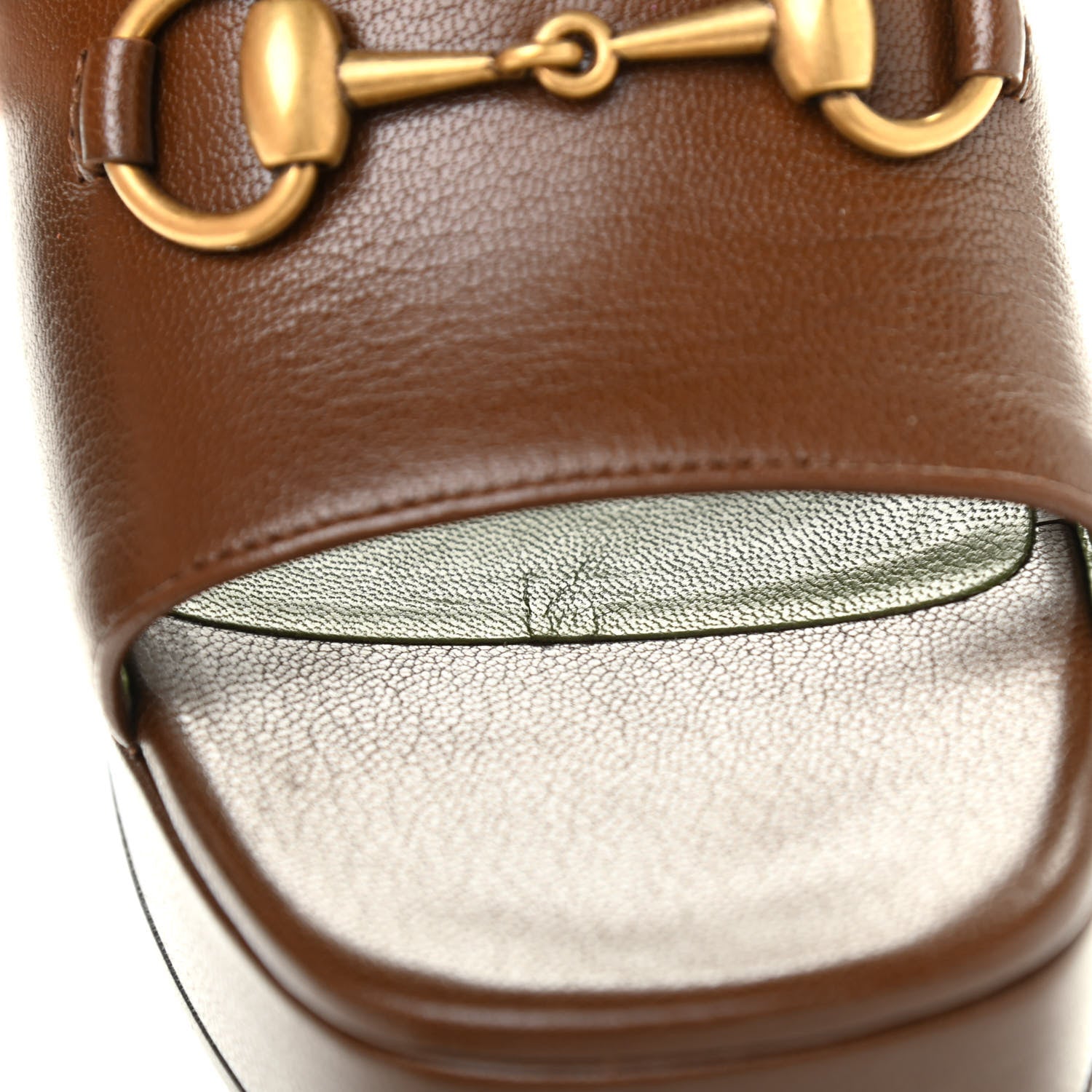 Gucci Granada Kid Houdan Platform Slide Sandals 39 Brown Sugar 9 of 10