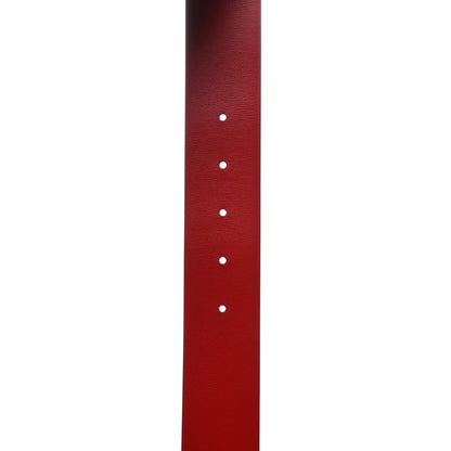 Valentino Garavani Glossy Calfskin One Stud Reversible Belt 70 28 Black Pure Red 5 of 8