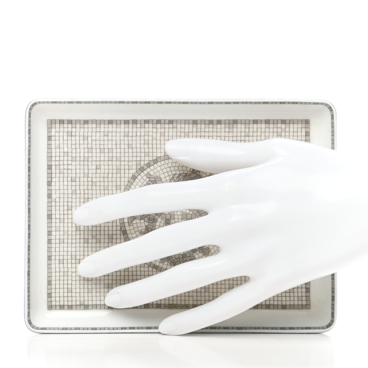 Porcelain Mosaique Au 24 Sushi Plate Platine