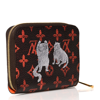 Louis Vuitton Catogram Zippy Coin Purse Marron 3 of 7