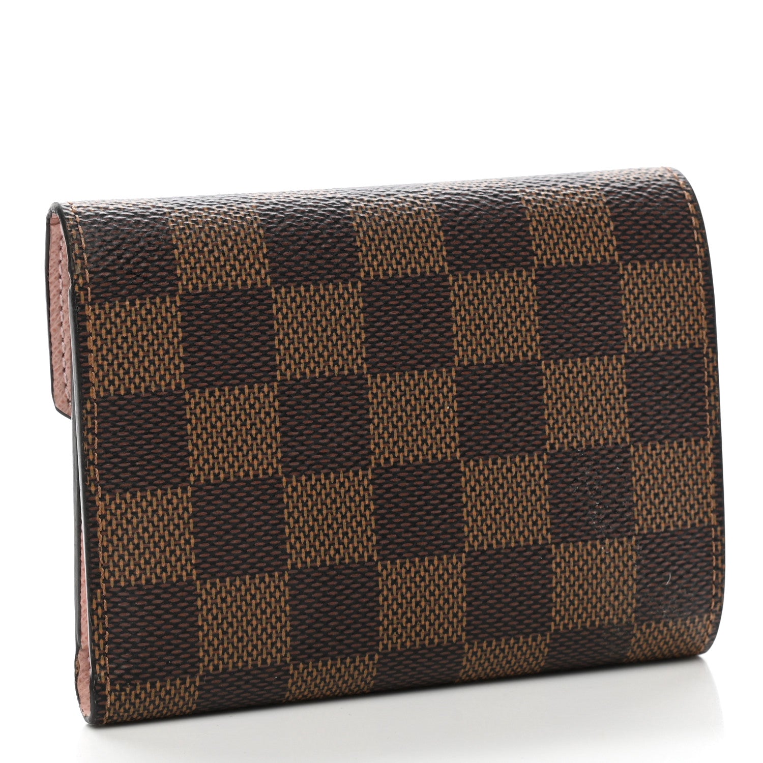 Louis Vuitton Damier Ebene Victorine Wallet Rose Ballerine 3 of 8