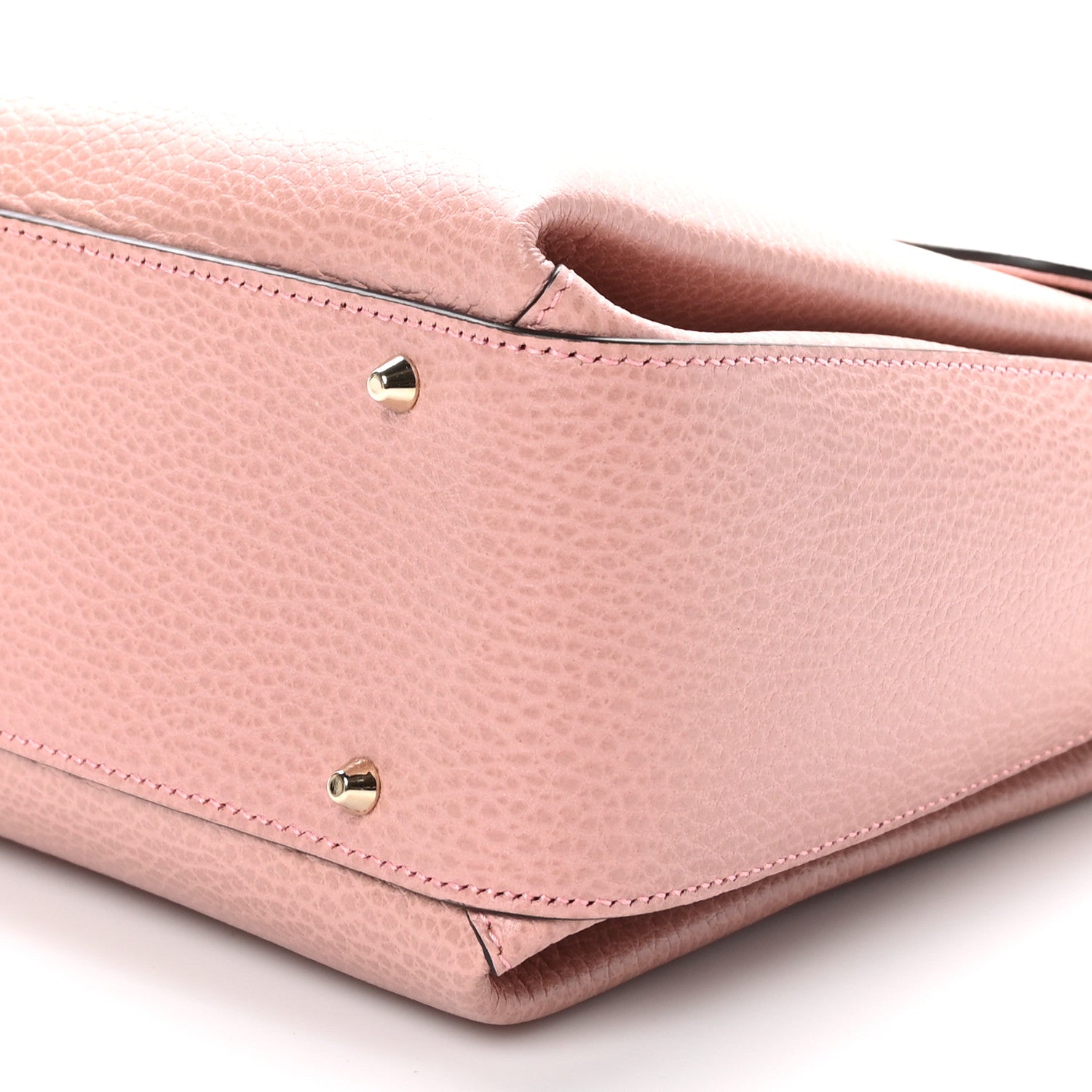 Gucci Dollar Calfskin Medium Interlocking G Top Handle Shoulder Bag Soft Pink 10 of 10
