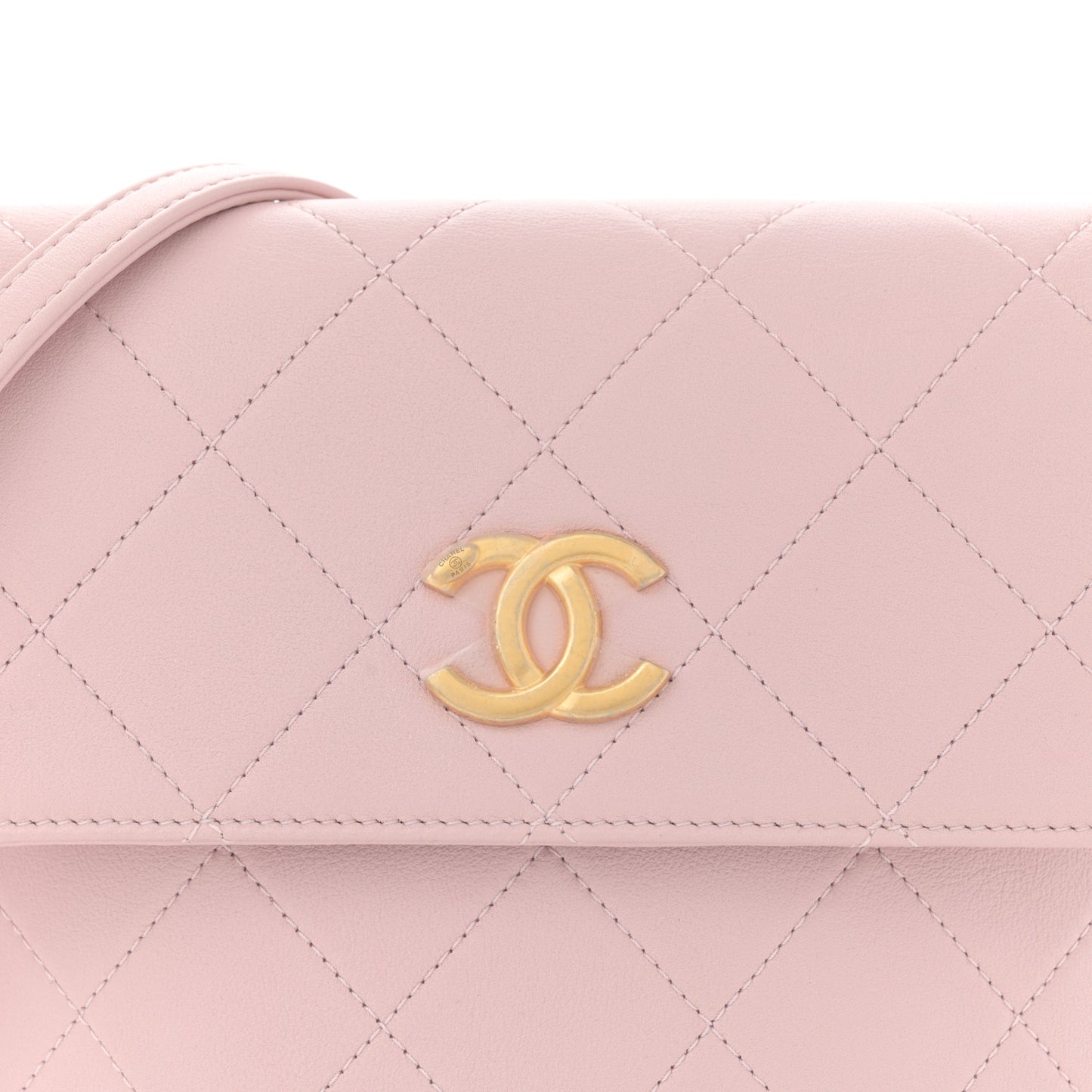 Calfskin Quilted Pearl Small About Pearls Hobo Bag Light Pink