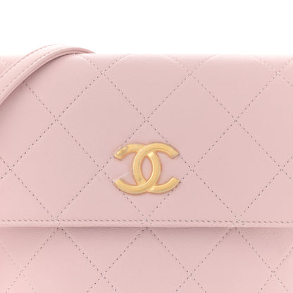 Chanel Calfskin Quilted Pearl Small About Pearls Hobo Bag Light Pink 8 of 13