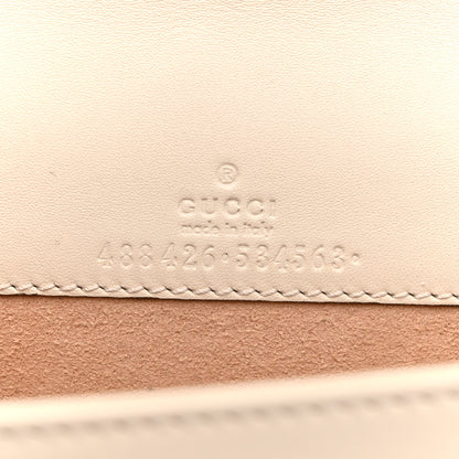 Gucci Calfskin Matelasse GG Marmont Mini Bag White 6 of 9