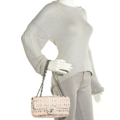Chanel Boucle Small Single Flap Pink 2 of 9