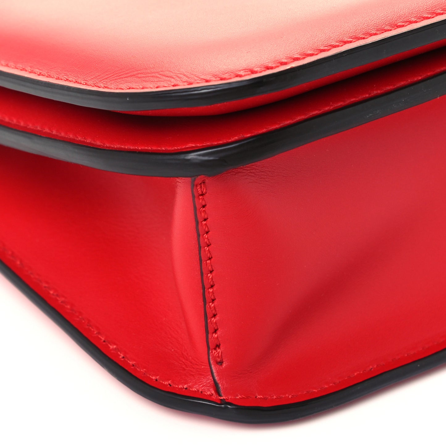 Vitello King Nubuck Pequin Karligraphy Pocket Shoulder Bag Rosso Cardinale Tobacco Moro