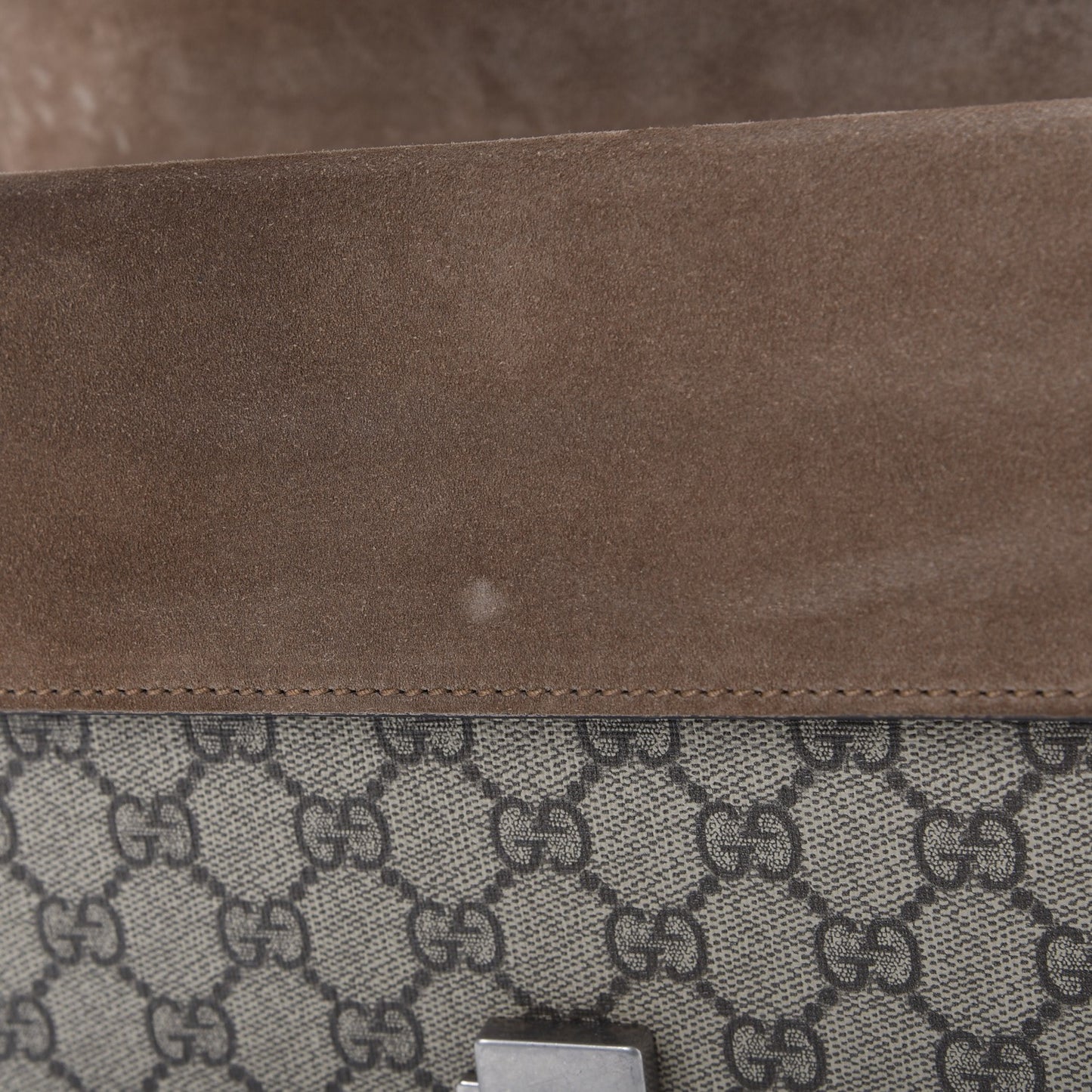 GG Supreme Monogram Small Dionysus Shoulder Bag Taupe