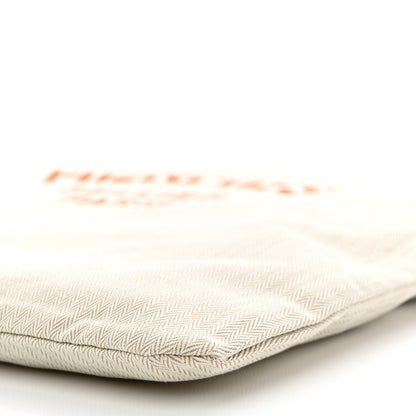 Hermes Canvas Swift Aline Grooming Bag Orange 9 of 9