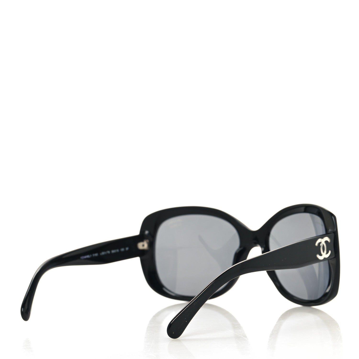 Chanel Acetate Polarized CC Sunglasses 5183 Black 4 of 8