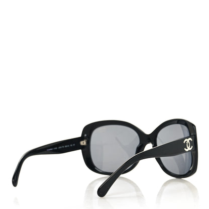 Chanel Acetate Polarized CC Sunglasses 5183 Black 4 of 8