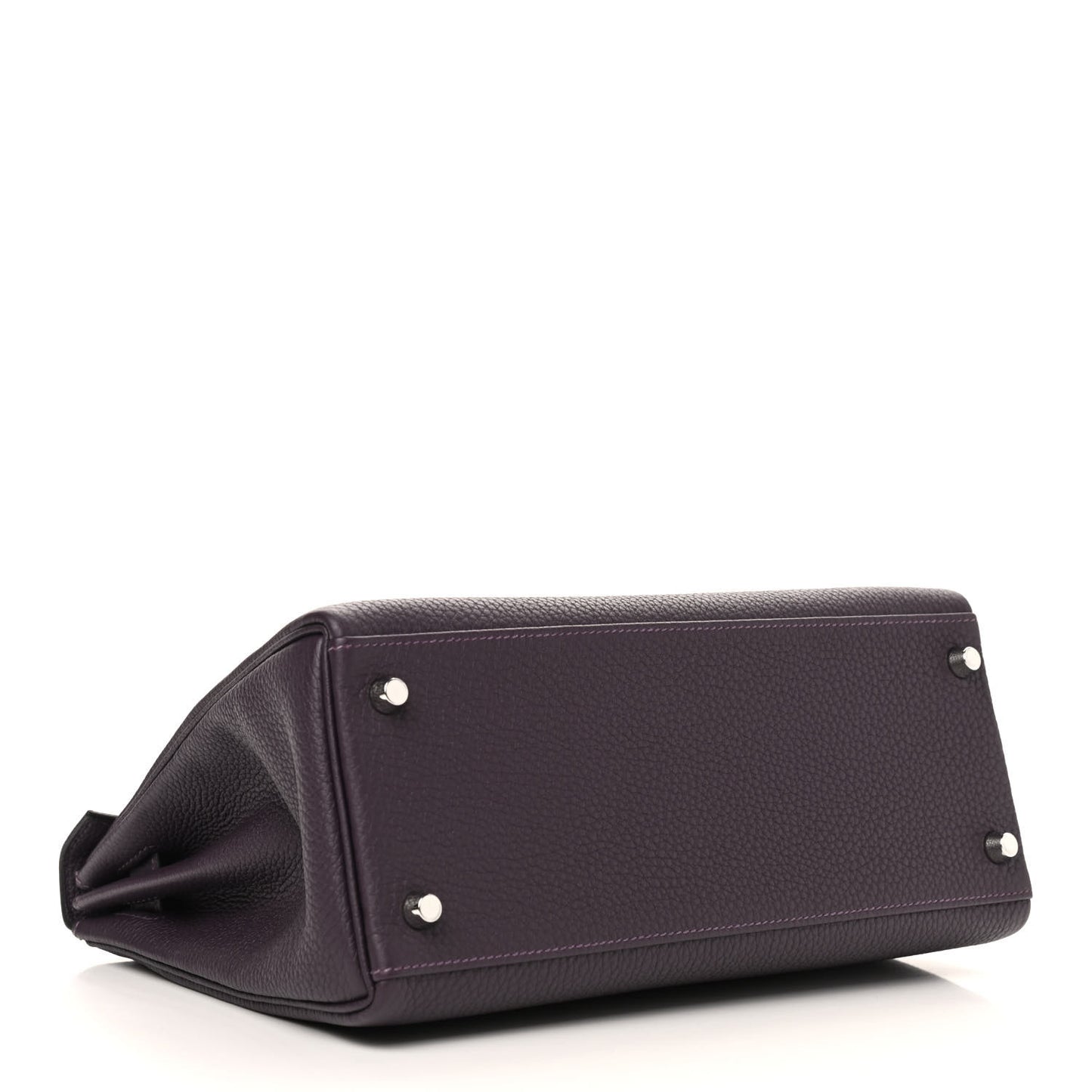Togo Matte Alligator Kelly Retourne Touch 28 Raisin Prunoir
