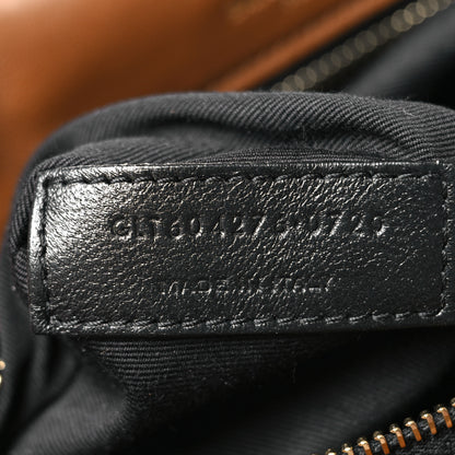 Saint Laurent Crocodile Embossed Suede Monogram Tassel Kate 99 Tan 8 of 12