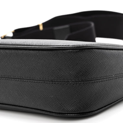 Prada Saffiano Lux Re-Edition 2005 Shoulder Bag Black 9 of 9
