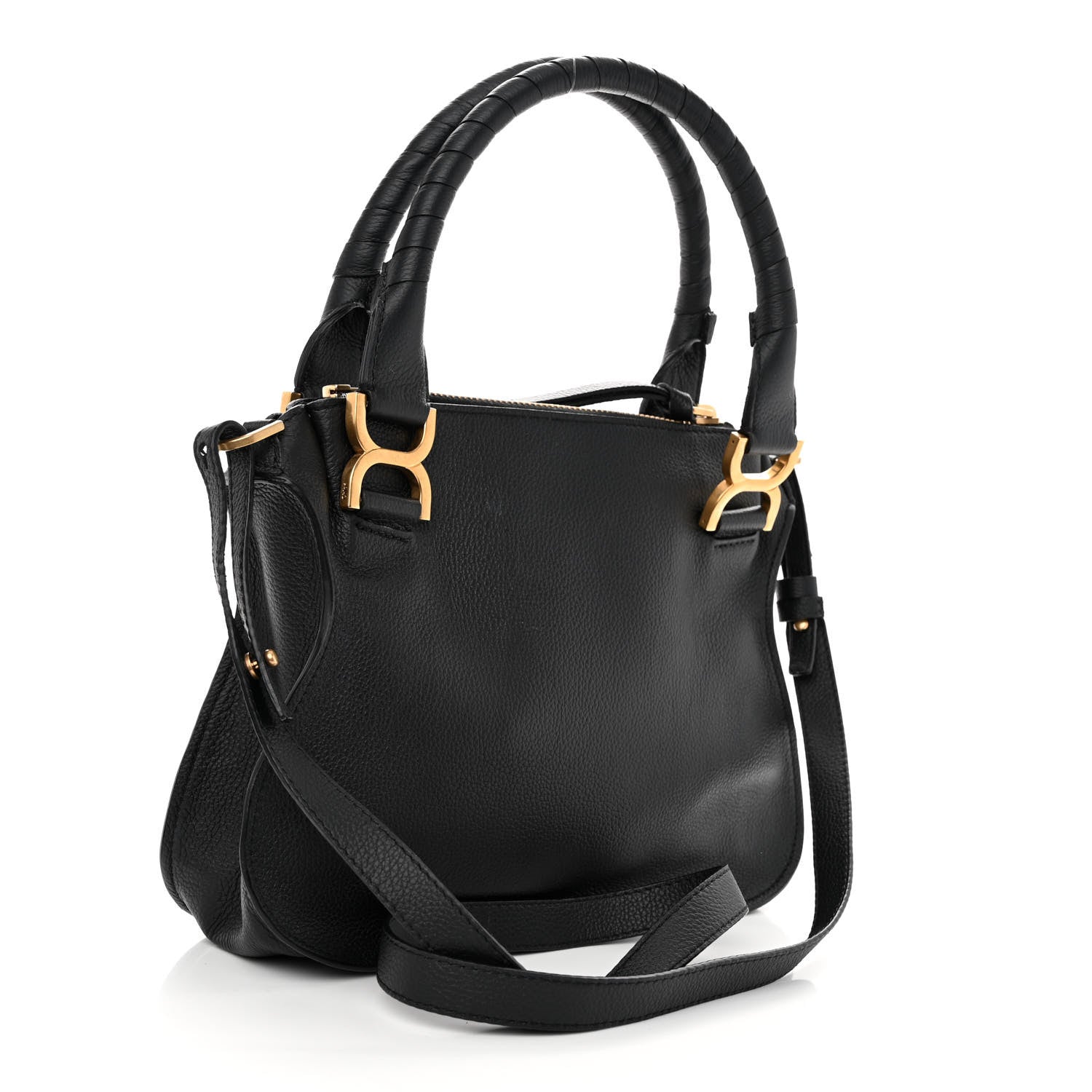 Chloe Calfskin Small Marcie Satchel Black 3 of 9