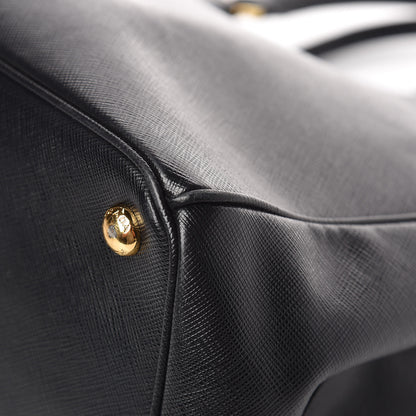 Prada Saffiano Large Galleria Double Zip Tote Black 15 of 15