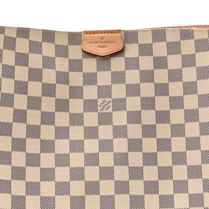 Louis Vuitton Damier Azur Graceful MM Rose Ballerine 7 of 9