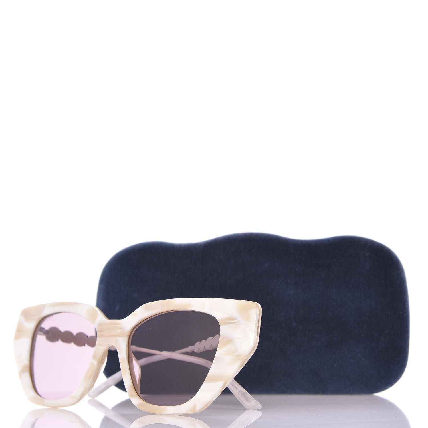 Gucci Crystal Embellished Cat Eye GG0641S Sunglasses White 8 of 8
