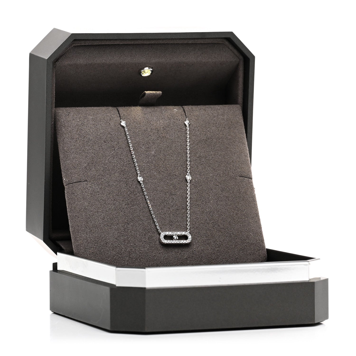 Messika 18K White Gold Diamond Move Uno Necklace 5 of 5
