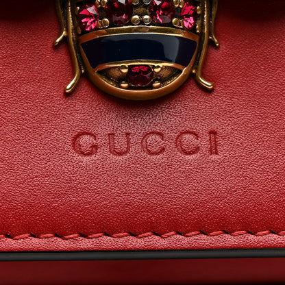 Gucci Calfskin Queen Margaret Chain Wallet Blue Agata Hibiscus Red Mystic White 6 of 11