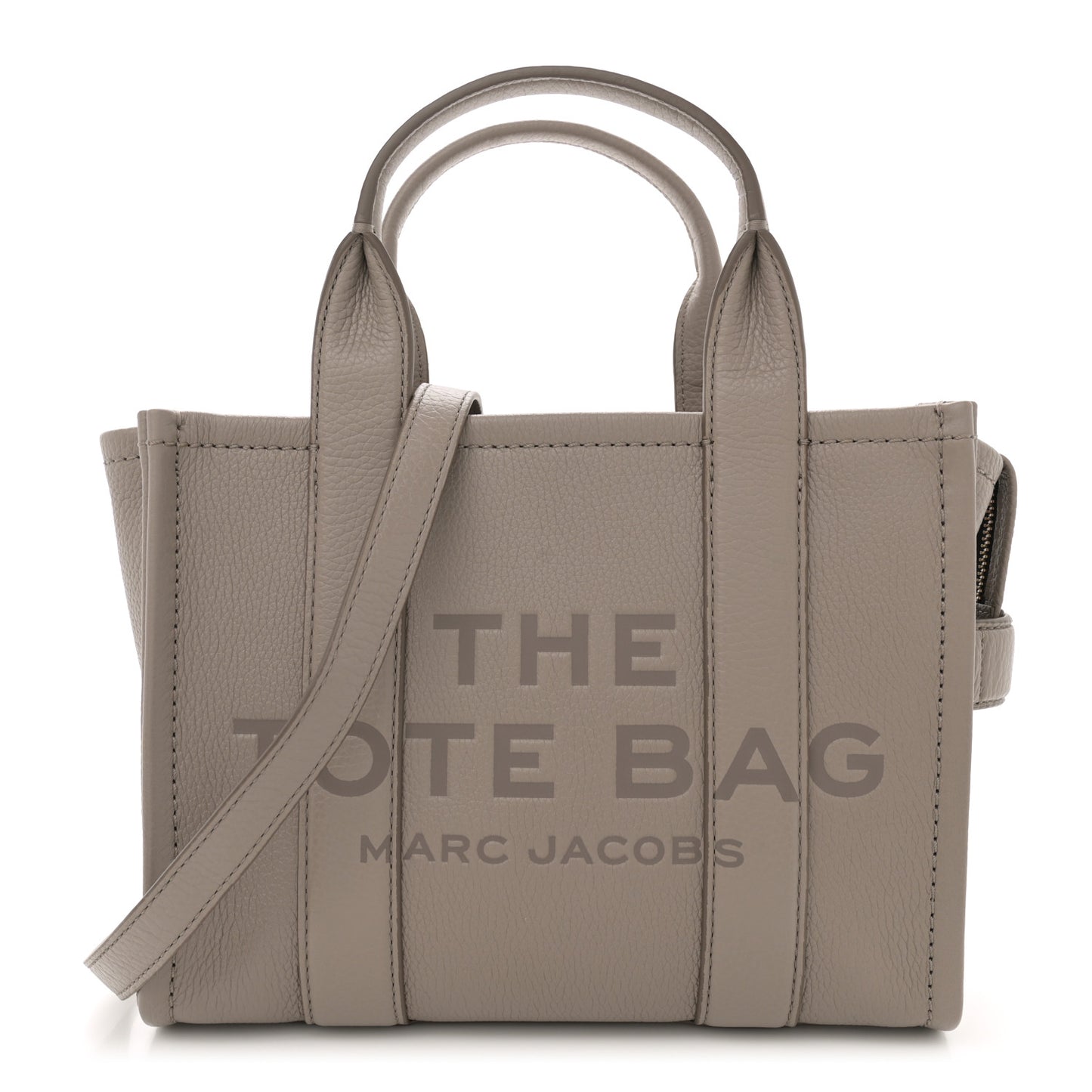 Grained Calfskin Small The Tote Bag Cement