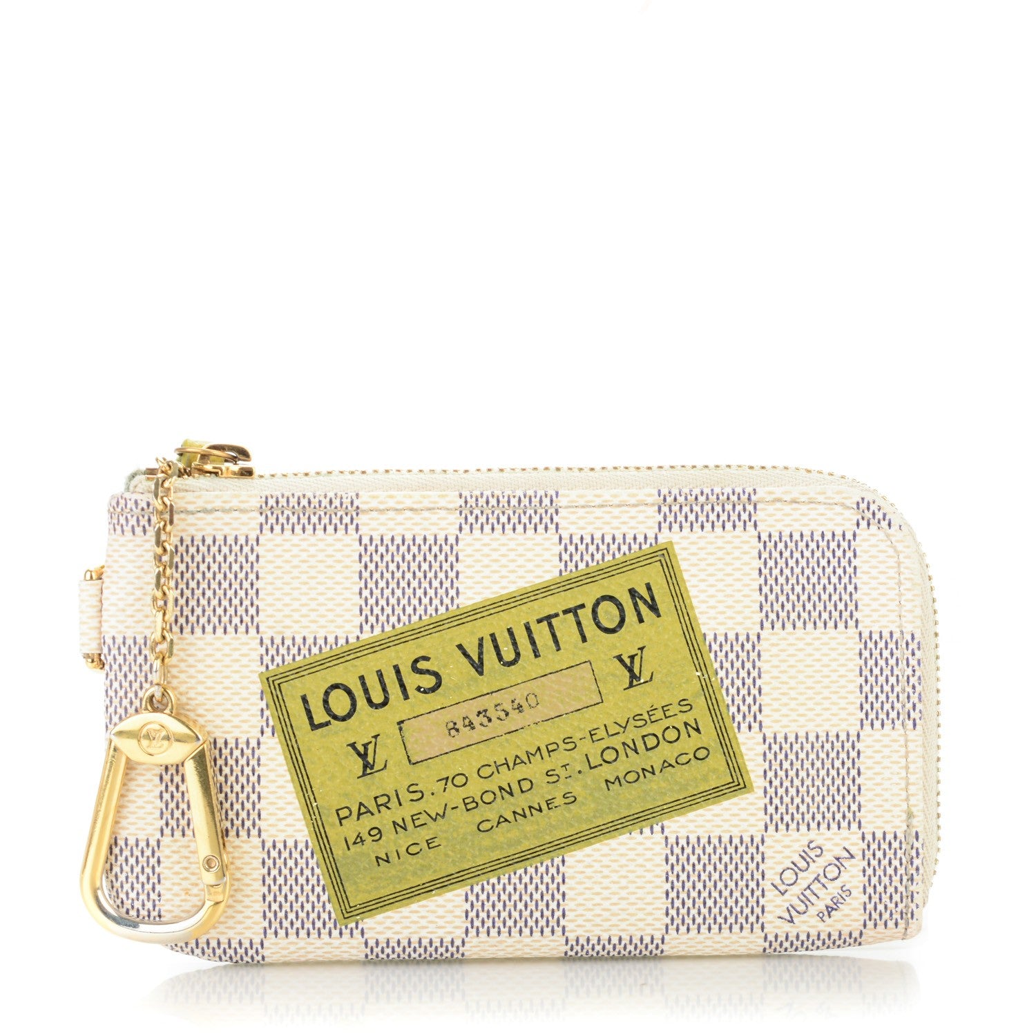 Louis Vuitton Damier Azur Complice Trunks and Bags Key Pouch 1 of 7